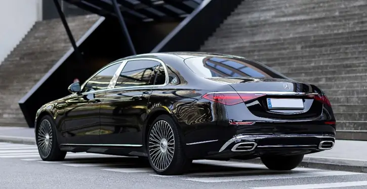 mb maybach rear view two slider